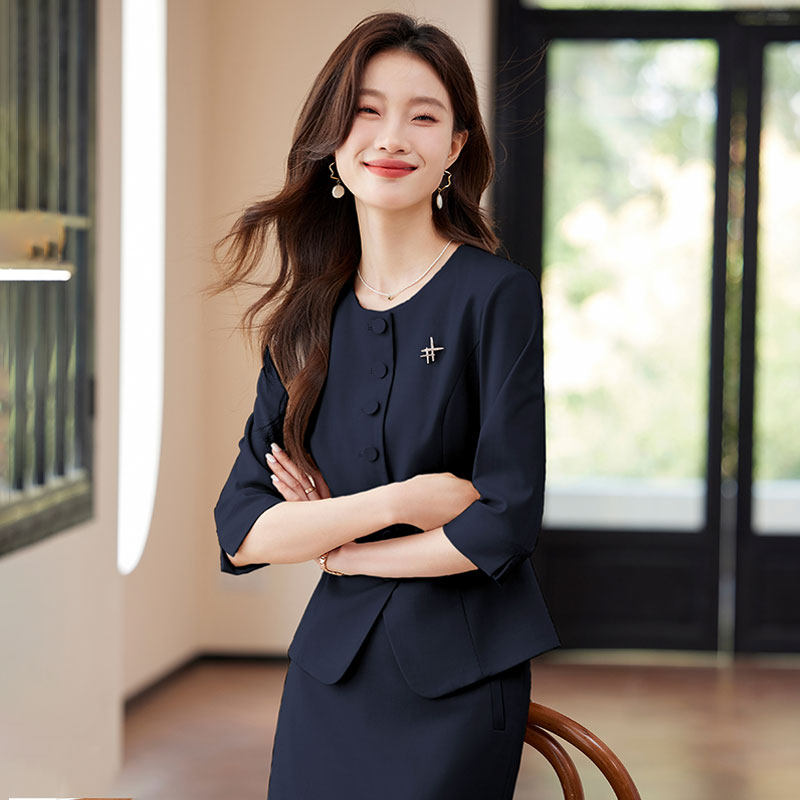 高级感西装套装女2026套裙气质夏季职业装正装七分袖小香风工作服
