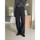 女2024春秋新款 殿 大艾 子通勤长裤 休闲裤 直筒裤 裤 春装 垂感西装