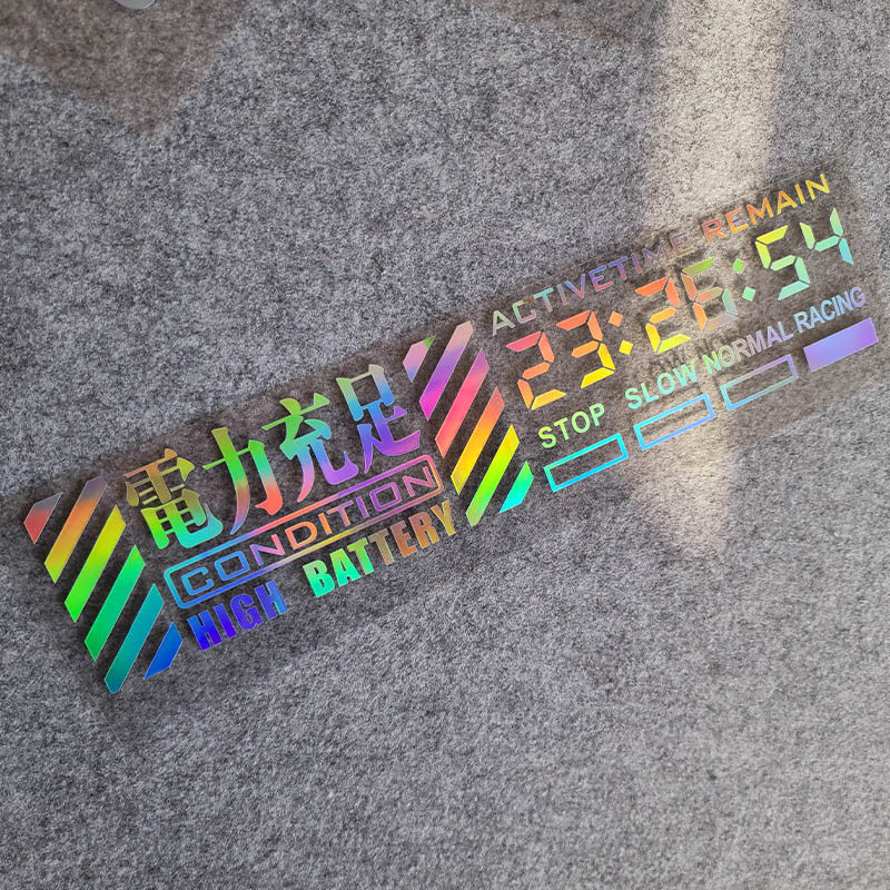 新世纪福音战士eva 电力充足标志nerv车贴卡通动漫汽车装饰贴纸