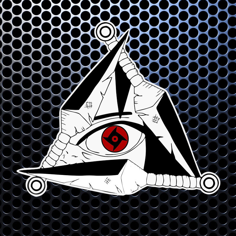 火影忍者万花筒写轮眼符号卡通动漫电动摩托个性车身装饰汽车贴纸