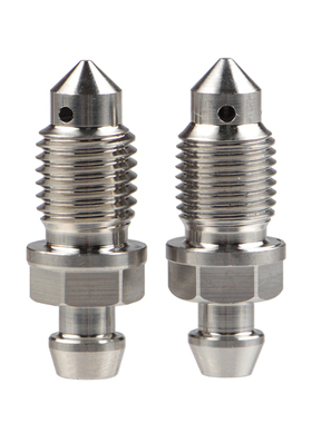 刹车卡钳用油嘴尖头排油螺丝碟刹顶泵上泵304不锈钢法兰帽m10堵油