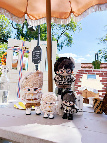 花田衣橱豹富娃衣套装20/15/10cm