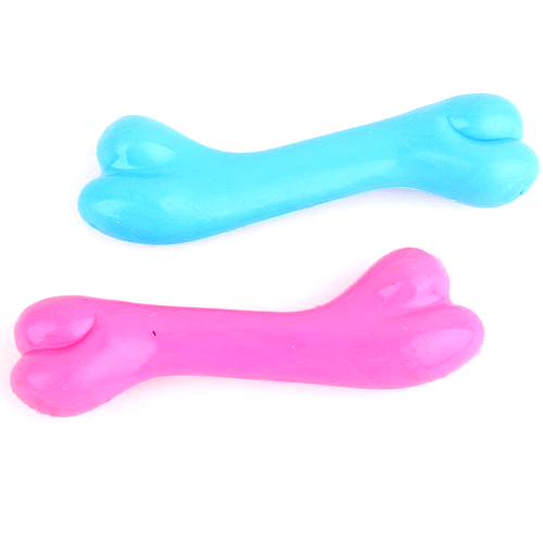 新款橡胶宠物玩具 橡胶骨头 无毒耐咬小骨头 耐磨小骨头玩具 55g