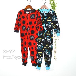 N236 家居神器 外单 暖和舒适 男童女童珊瑚绒家居服 连体衣 睡衣