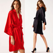 INCANTO高端精品 女士100%桑蚕丝真丝睡袍浴袍家居服