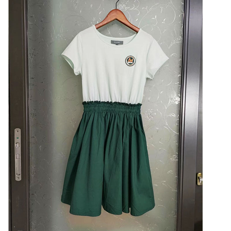N031   少女装 夏装纯棉连衣裙 学院风