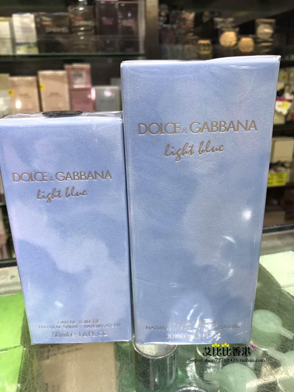 香港代購 D & G 杜嘉班納Light Blue逸藍淺藍女士香水 50ML 100ML
