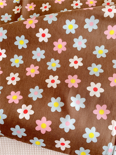 【孤品私藏】日本订单棉布料 炫雅风彩色花朵 手工衬衫服装面料