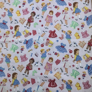 美国Timeless Treasures【复古女孩】 童装家居布艺DIY娃娃衣拼布