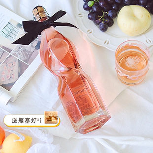 魔夕MERCY玫瑰桃红起泡酒葡萄酒高颜值甜果酒女生礼物酒 微风香水