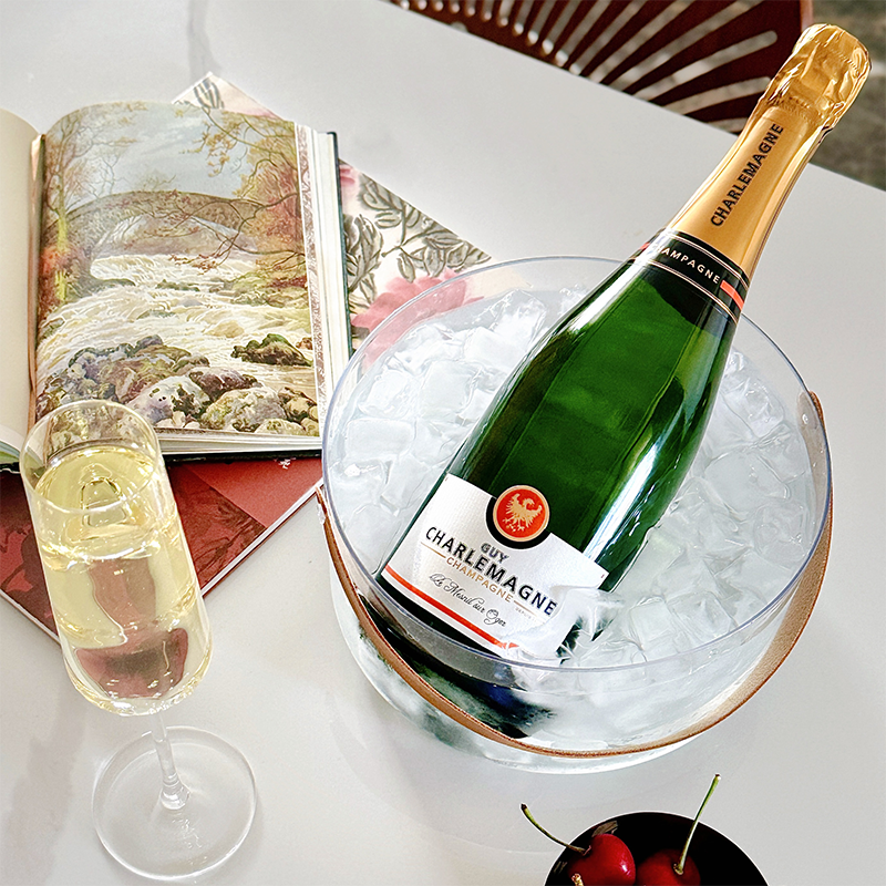 敲值小农香槟！法国查理曼特及村酒农香槟半干起泡葡萄酒芹芹酒铺