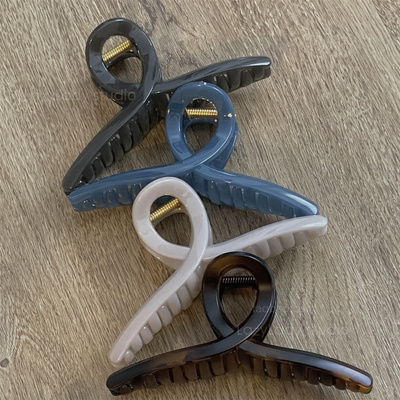 盘发后脑勺大号头饰亚克力气质