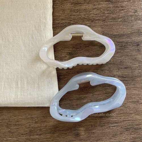 大号抓的多 轻便春夏炫彩系列盘发鲨鱼夹 后脑勺抓夹发夹发抓女