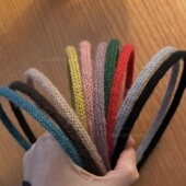 细窄版 很韩 温柔毛线发箍 很素也蛮有腔调 简约四季 细头箍发卡女