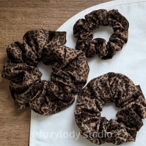 豹纹大肠发圈女复古气质马尾头绳高弹力发绳新款经典百搭头花