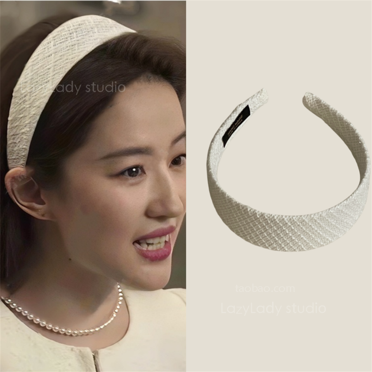 刘亦菲同款发箍lazylady布艺