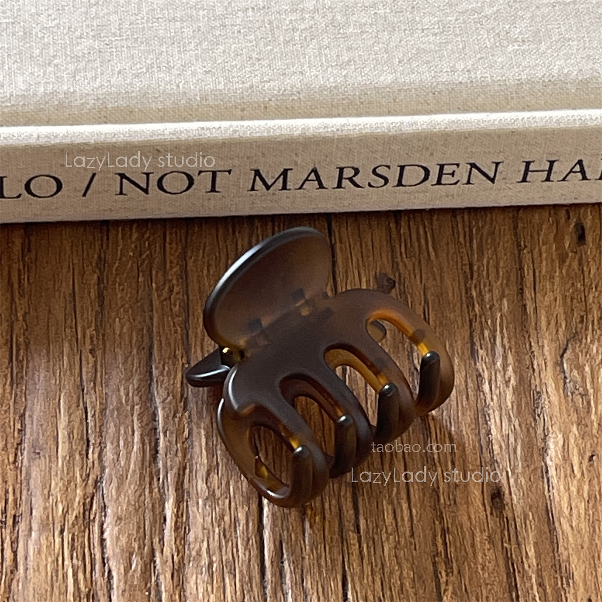 韩国进口优质刘海夹树脂慵懒风