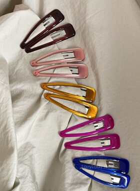 4只装~跑量福利款 闭眼入的基础款水滴发夹 边夹碎发夹侧边掰掰夹