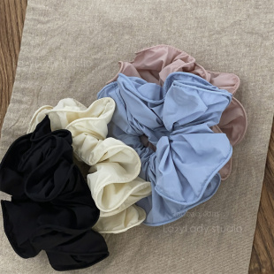 木耳花边气质头绳大肠发圈百搭纯色发绳皮筋皮套丸子头肥肠圈女