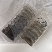 茶色咖色无痕耐用不伤发头绳 颜色好看小号电话线发圈 9个装 包邮