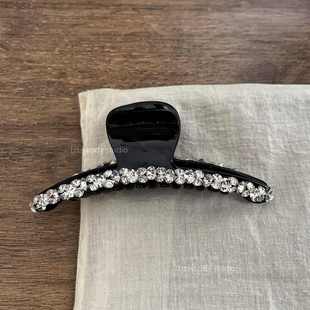超闪的blingbling水钻抓夹 小众高级感轻奢百搭鲨鱼夹发抓盘发夹
