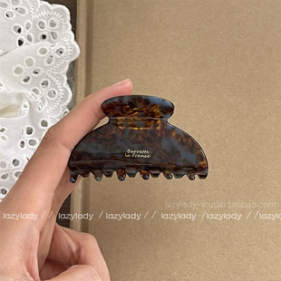 公主头发夹抓夹盘发夹子轻便实用发饰女 醋酸鲨鱼夹 半扎发 小号