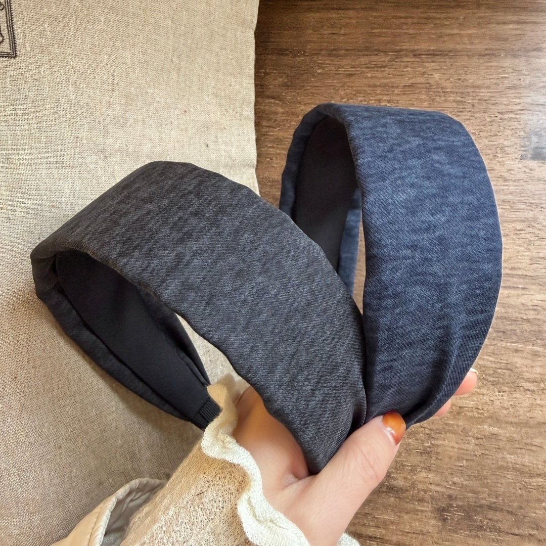 小众布艺宽边发箍女 舒适不卡头外出头箍洋气头窟发饰女