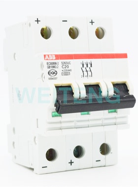 ABB S263UC-C20 C16 C10 空气开关交直流型 220/440V 小型断路器