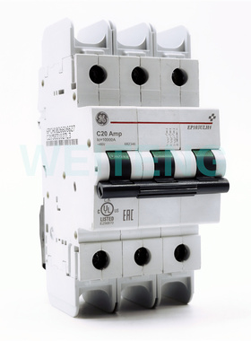 GE通用电气 EP103ULH4 C20 Amp 小型断路器UL489空气开关三相480V