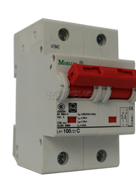 9年老店 MOELLER金钟 LH-100/2/C两极空气总开关 PLHT-C100断路器
