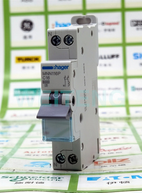 HAGER海格 MNN116P MNN120P 单相家用220V带零线保护空气开关16A