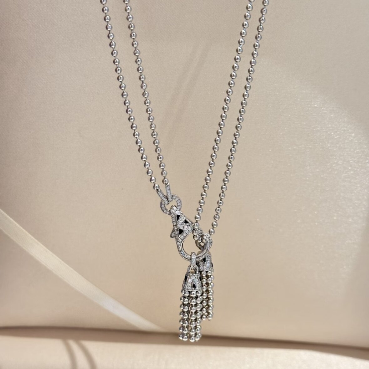 轻珠宝S925银镀金一链多戴猎豹系列多功能豹纹长链,饰品/流行首饰/时尚饰品新,银饰项链,淘宝优惠券,粉丝福利购,淘宝优惠卷