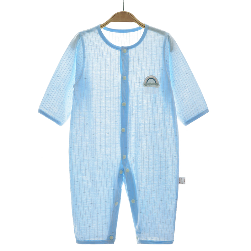 超薄婴儿连体衣长袖夏季宝宝空调服莫代尔爬爬服睡衣哈衣长裤3-12|msdalam kategori Kanak-kanak/Bayi/Keluarga dipasang, Jumpsuit/mendaki pakaian/Romper - dari Buy2taobao.com untuk memberikan perkhidmatan ejen Taobao profesional membeli