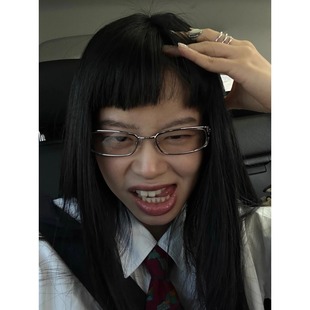 404 店复古长方形金属斯文Y2K墨镜凹造型街拍时髦太阳眼镜男女酷