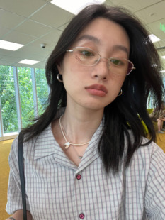 404 椭圆半框钛合金超轻眼镜架近视配度数镜框小红书网红 店韩版