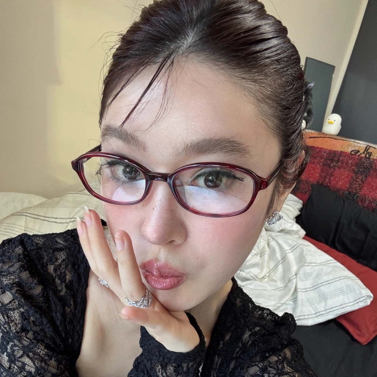 404的店复古椭圆TR材质眼镜