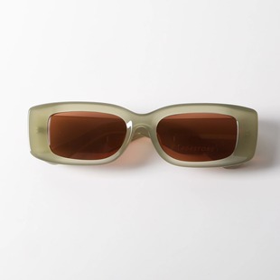 404 店复古长方形Y2K时髦墨镜遮脸方圆脸凹造型防紫外线太阳眼镜