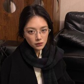 404 店复古椭圆金属半框斯文眼镜配度数斯文学生镜架冷清女神款