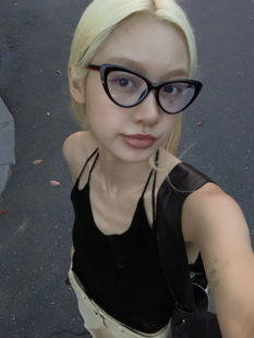 404 店复古大框猫眼显脸小眼镜TR90材质配度数高度近视素颜眼镜