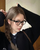 404 店复古大框猫眼小香家TR90防蓝光眼镜近视配度数素颜女时髦