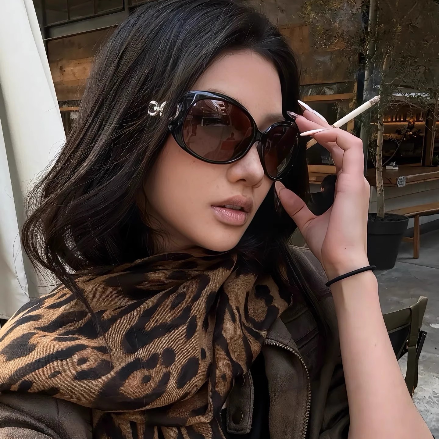 404的店复古大框蛤蟆墨镜90年代偏光遮脸显脸小太阳眼镜男女时髦