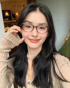 404 猫眼TR90眼镜防蓝光素颜平光小红书网红失眠女酷 店复古韩版