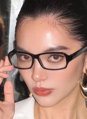 404的店黑色小框纯欲眼镜女Y2K日系超轻tr90近视二次元网红平光镜