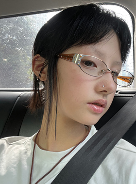 【原创自制】2025年新款404的店复古金属铆钉素颜配度数高度近视