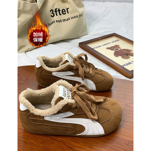 2025年冬季新款加绒保暖棉鞋休闲