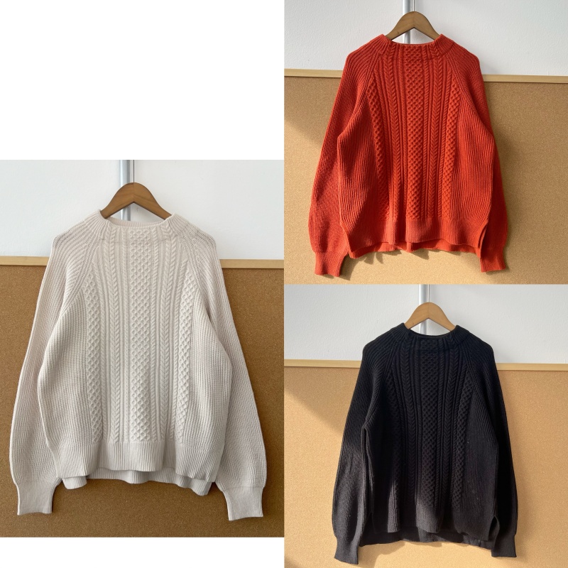 2Y1-27圆领半高领麻花纹理高级感舒适亲肤多色保暖针织毛衣Z25-11
