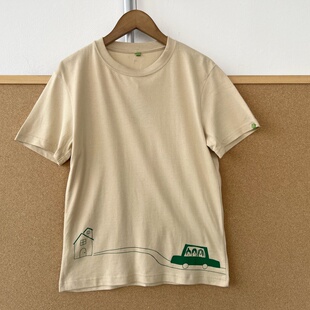 百搭圆领Y26 羊1 T恤上衣男女同款 舒适亲肤卡其卡通短袖 43夏季