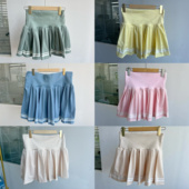 2学院半身裙高腰高弹夏遮胯百褶显瘦活力有内衬防走光Z25