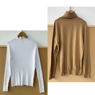 2L1-46多款式简约长袖针织衫气质显瘦修身内搭打底上衣J25-12