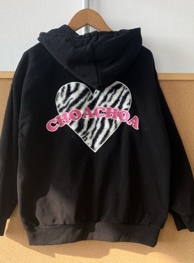 2B-93儿童款秋冬加绒款韩版字母印花连帽后背爱心印花卫衣Z26-1